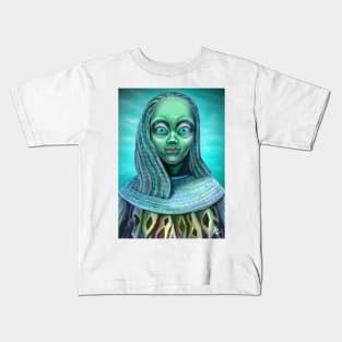 Alien girl Kids T-Shirt